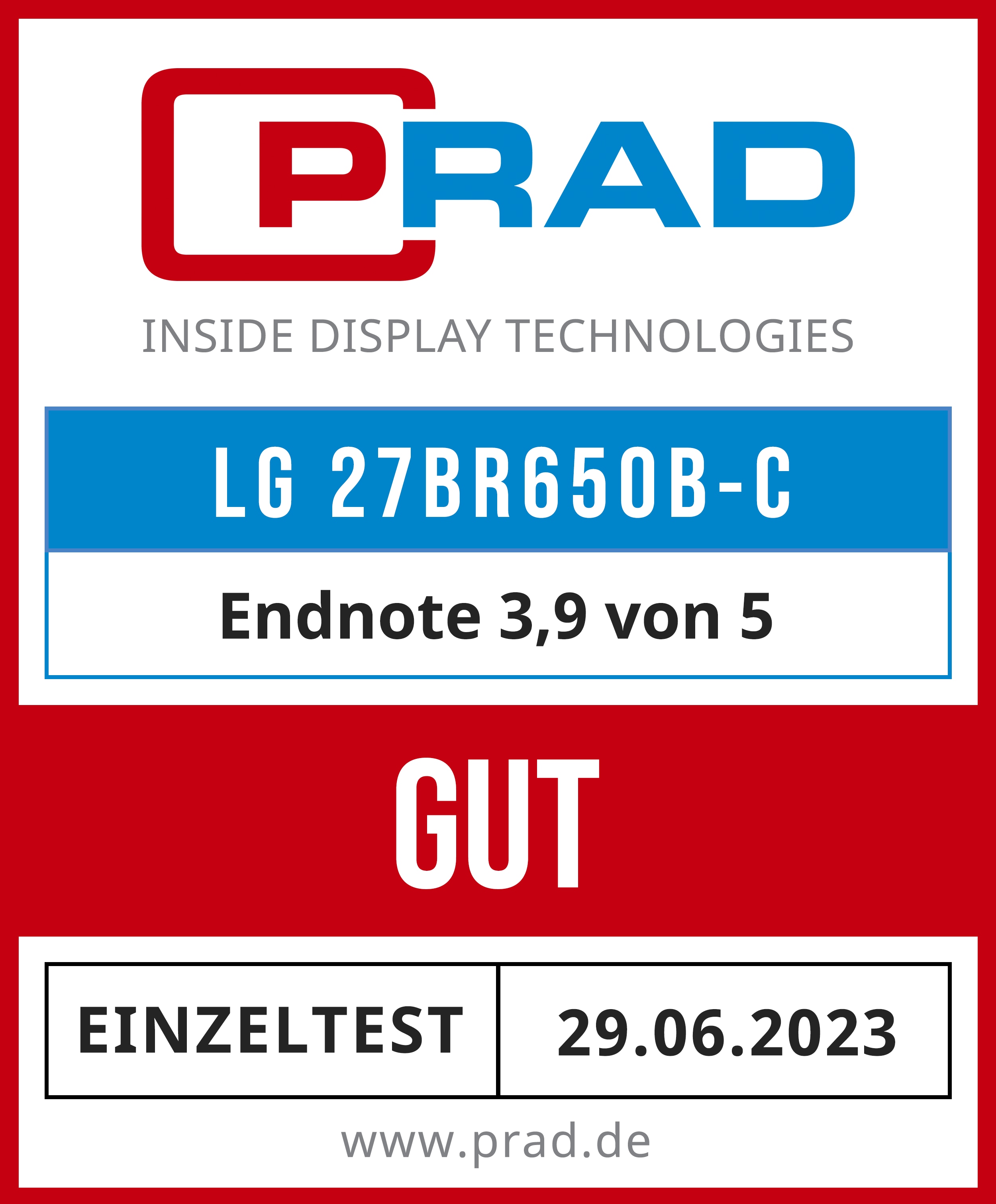 Test LG 27BR650B-C: Ergo­no­misch und energiesparsam